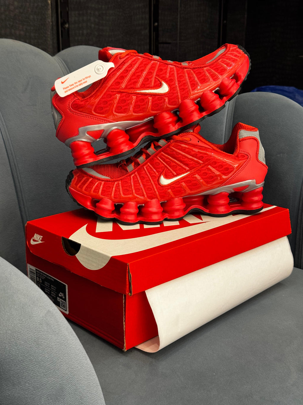 NIKE SHOX TL RED SILVER 🔥