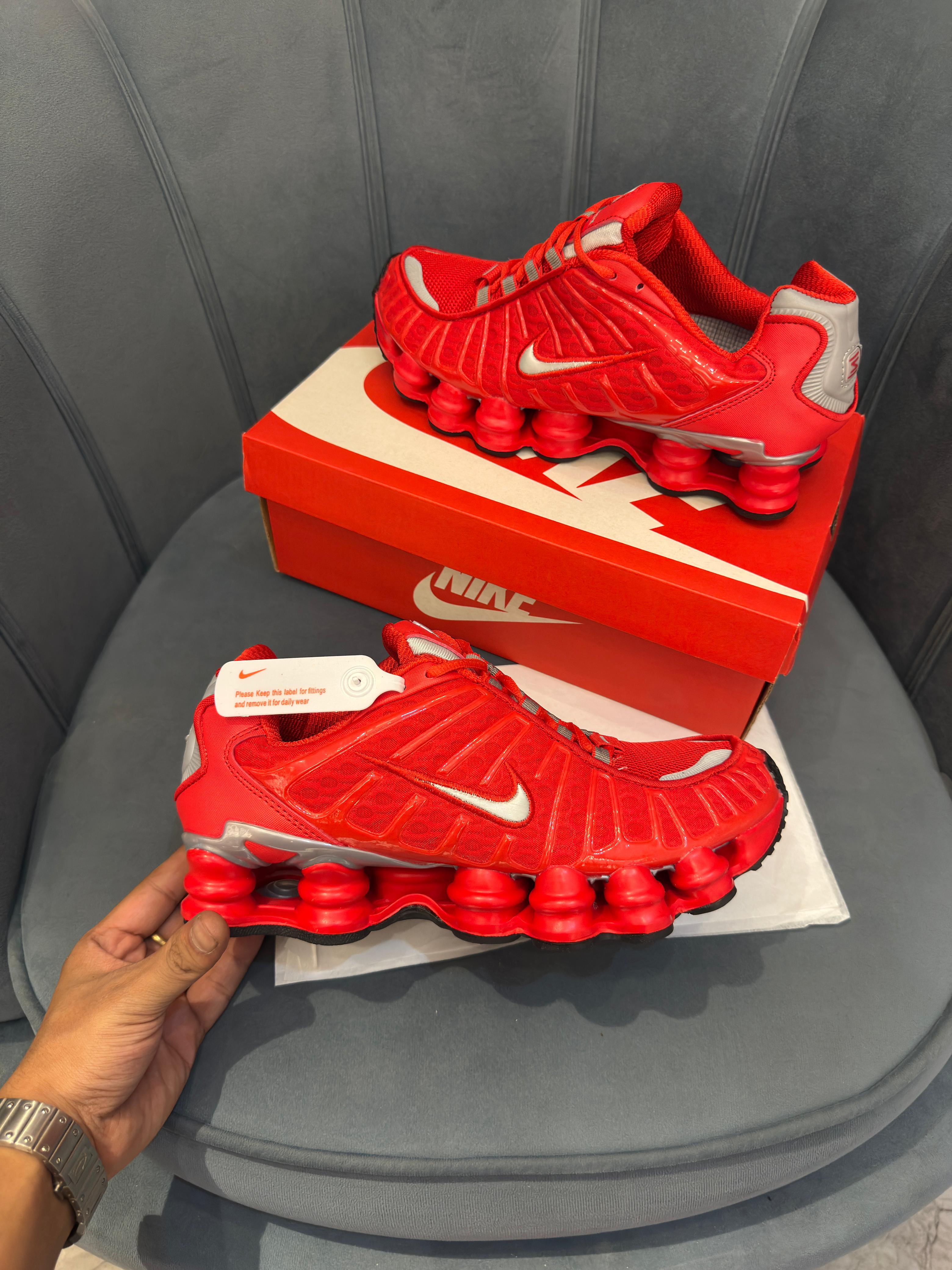 NIKE SHOX TL RED SILVER 🔥