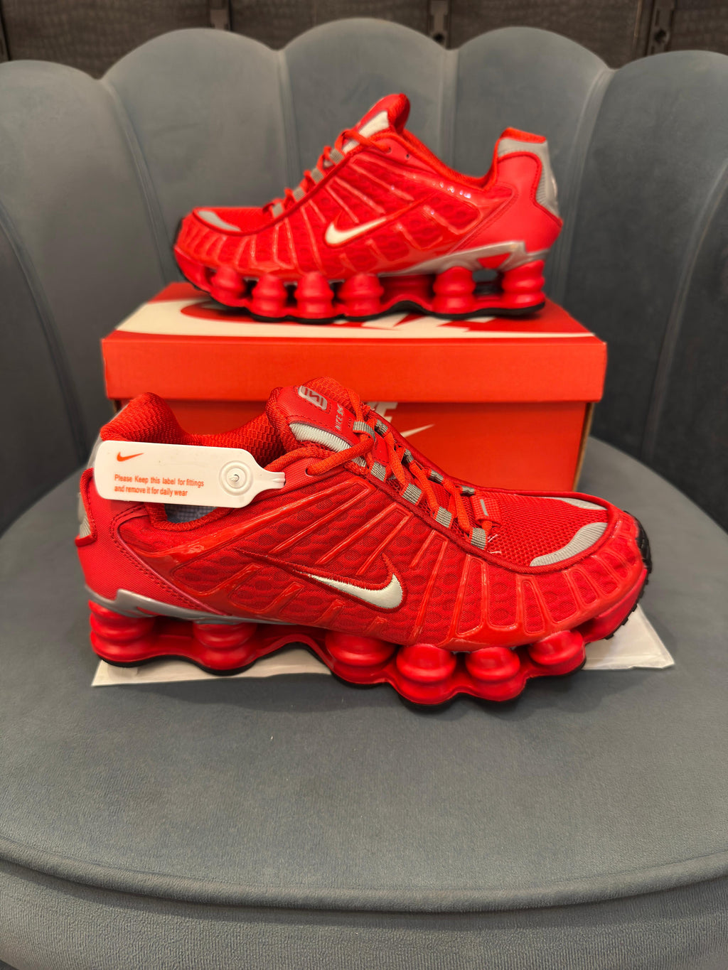 NIKE SHOX TL RED SILVER 🔥
