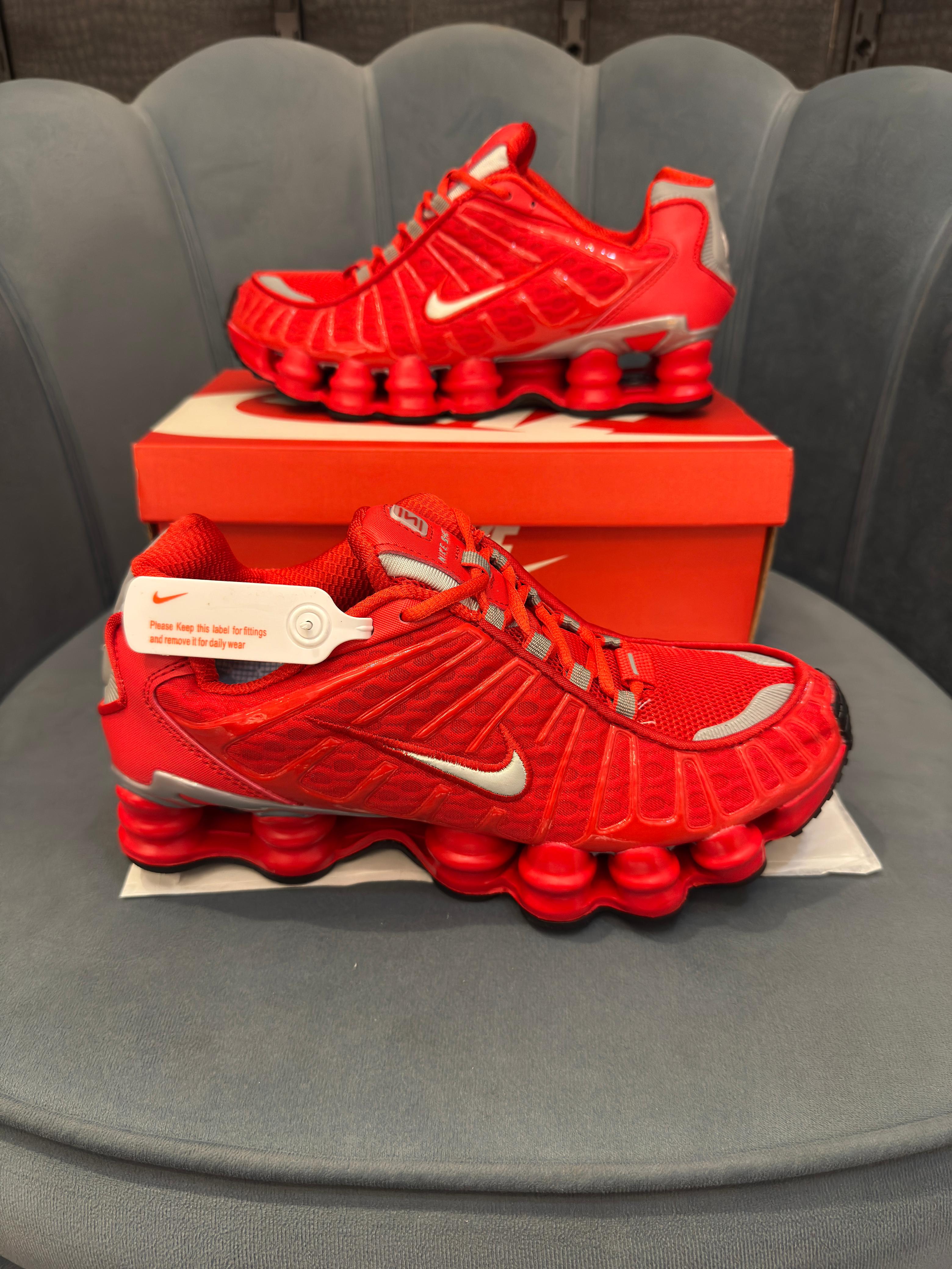 NIKE SHOX TL RED SILVER 🔥