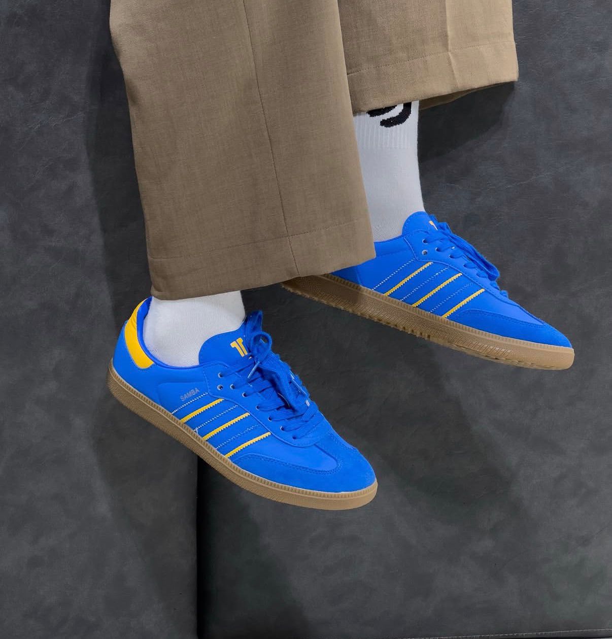 ADIDAS SAMBA ROYAL BLUE YELLOW