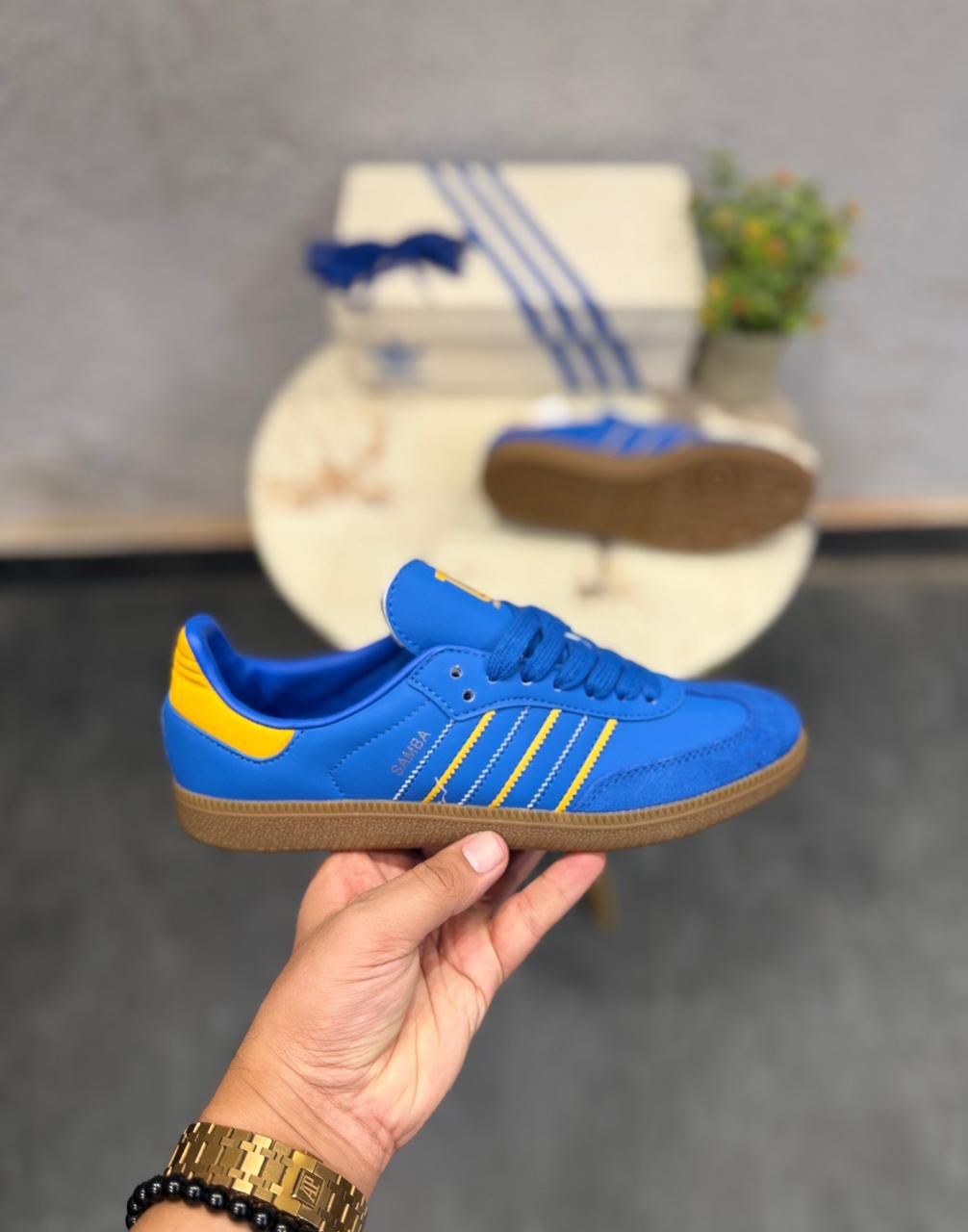 ADIDAS SAMBA ROYAL BLUE YELLOW