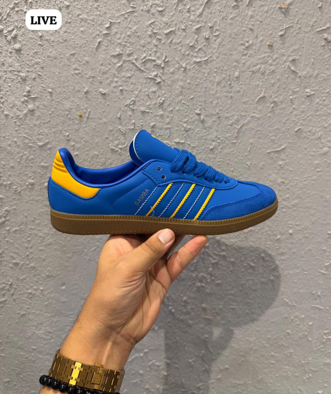 ADIDAS SAMBA ROYAL BLUE YELLOW