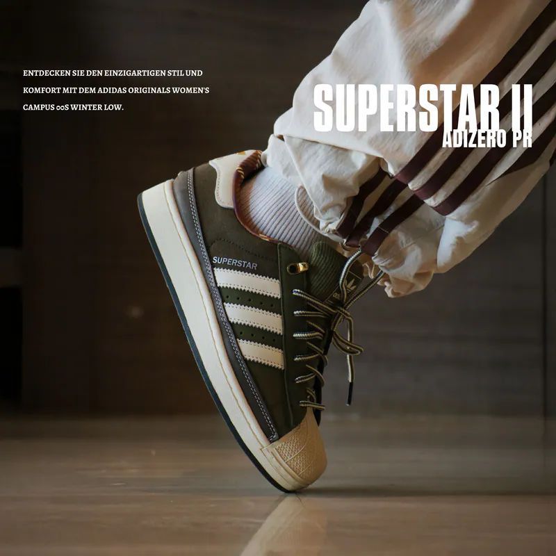 ADIDAS ORIGINALS SUPERSTAR 2ND GENERATION OLIVE GREEN WHITE SOLE