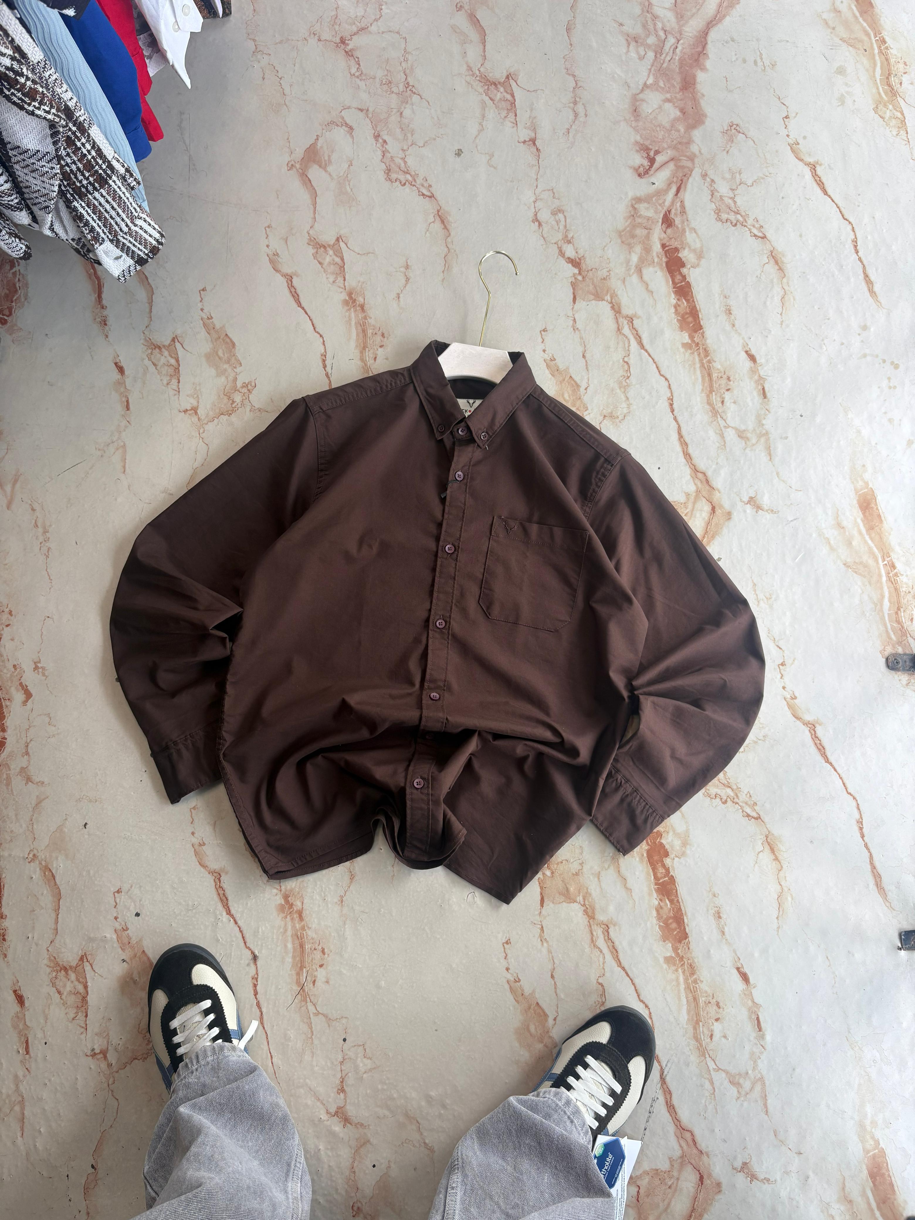 OXFORD PLAIN FULL SLEEVE SHIRT