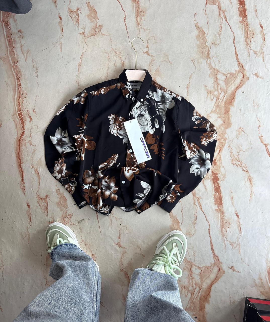 IMP FLORAL VISCOSE FULL SLEEVE SHIRT