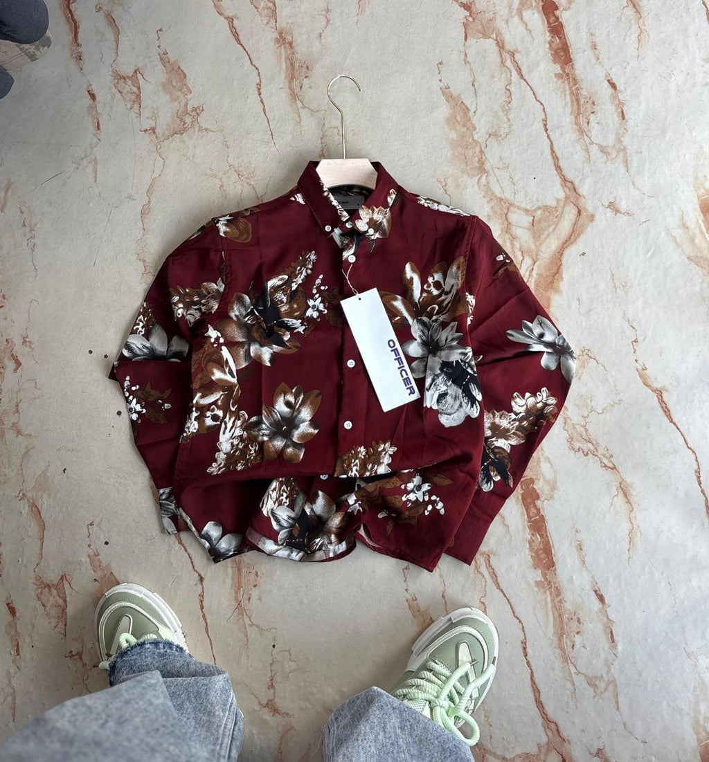 IMP FLORAL VISCOSE FULL SLEEVE SHIRT