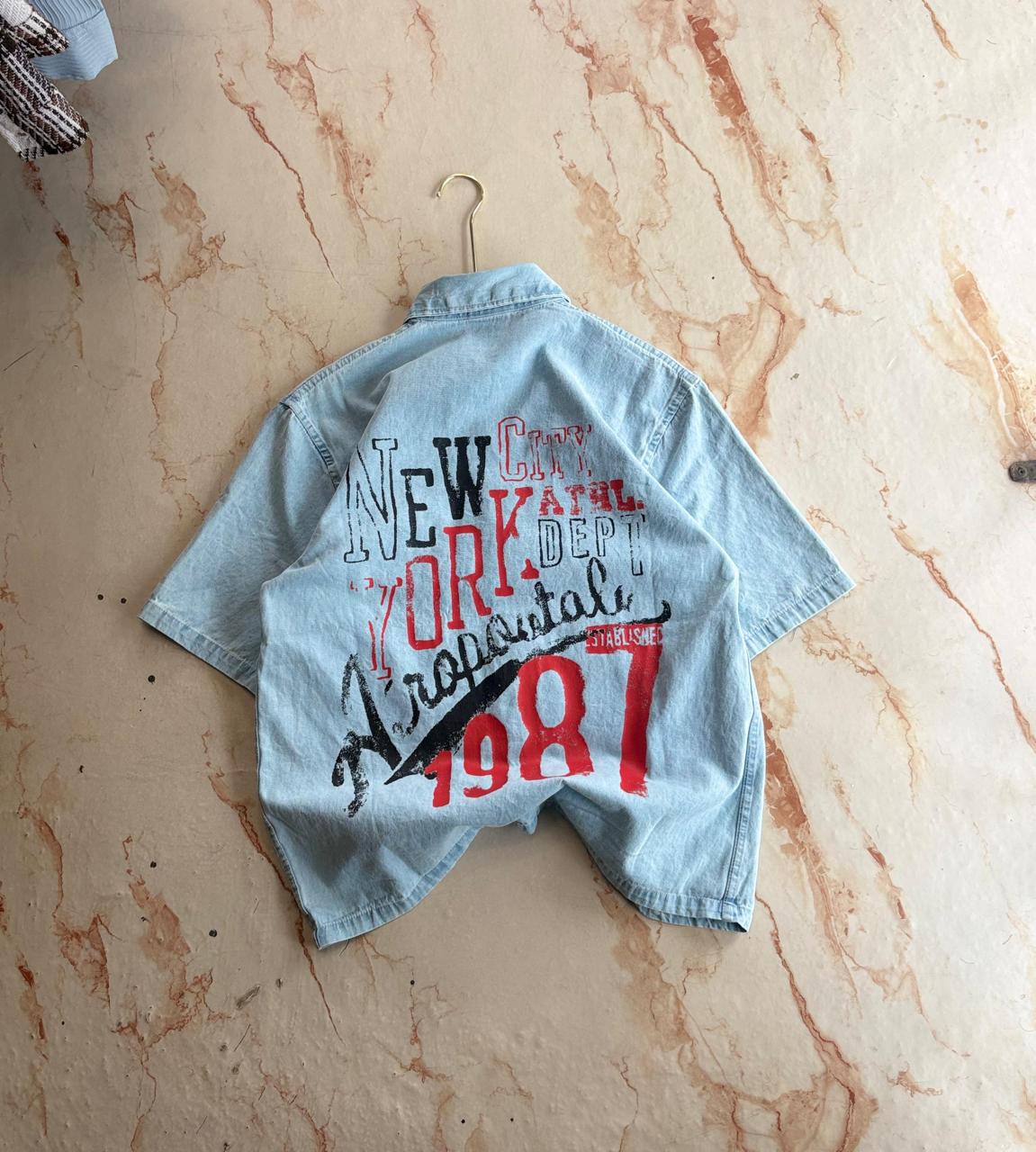 DENIM BOXY SHIRT