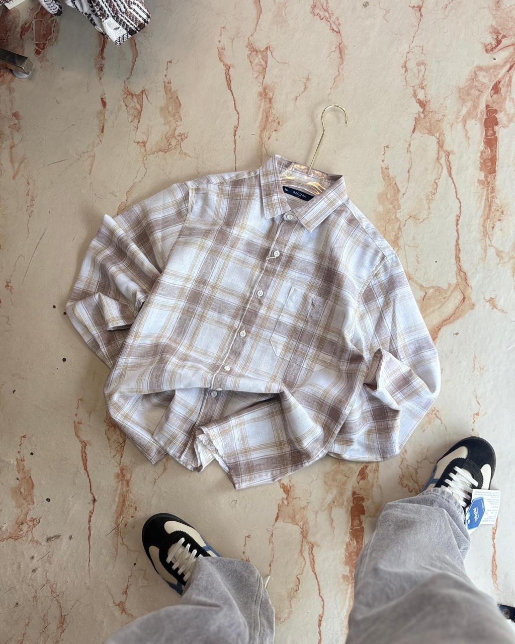 PREMIUM LINEN CHECKS FULL SLEEVE SHIRT